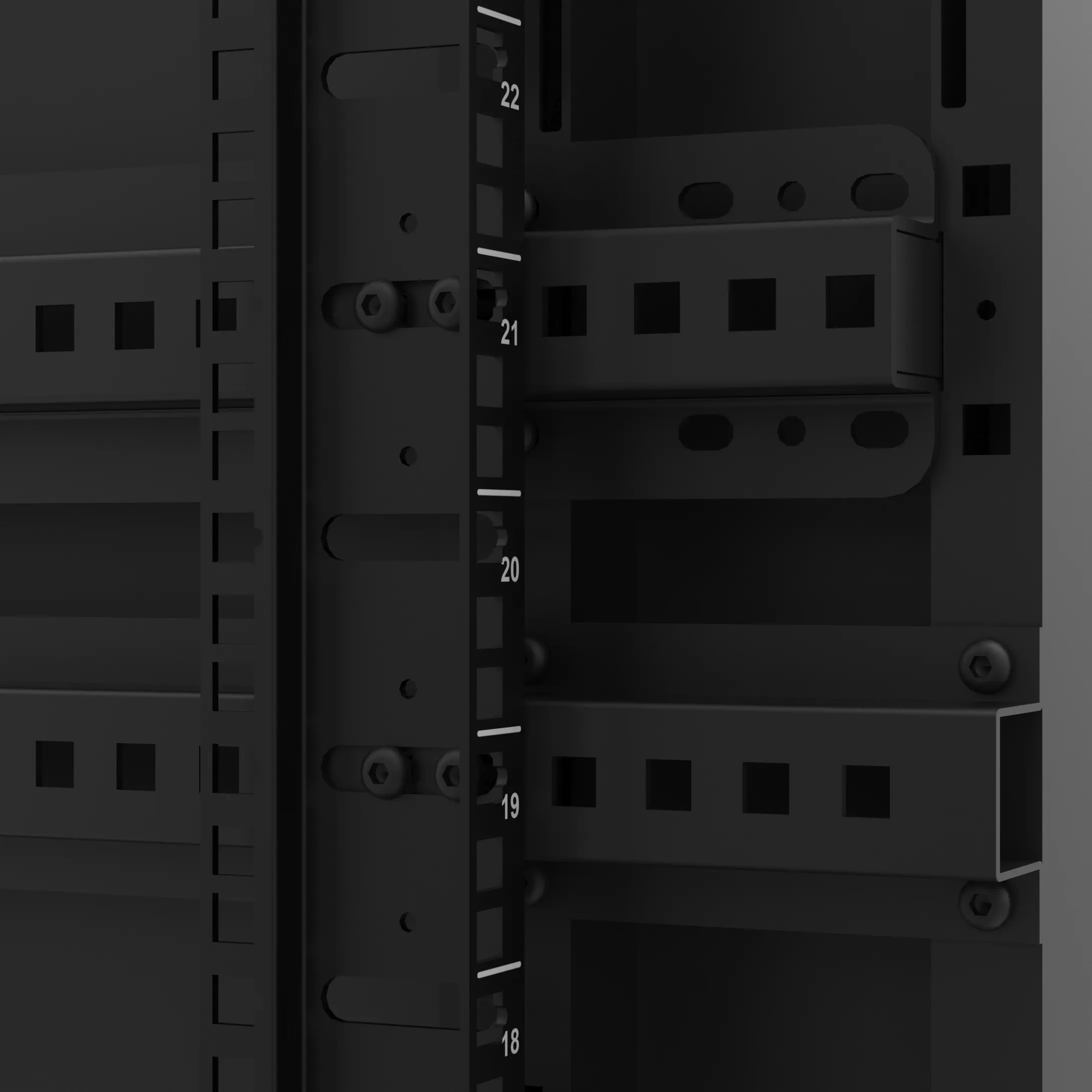 baie en kit ligne 1200 42u 600x1000mm, porte avant : double nid d'abeille, porte arrière : simple nid d'abeille, sans panneaux latéraux baie en kit ligne 1200 42u 600x1000mm, porte avant : double nid d'abeille, porte arrière : simple nid d'abeille, sans panneaux latéraux