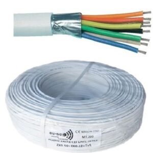 câble d'alarme 6 conducteurs souple 7 x 0,22 mm² t lan (rouleau de 100m)