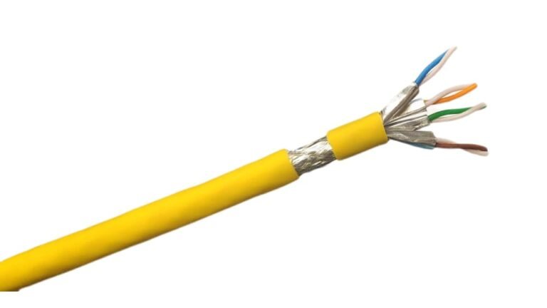 câble réseau sftp cat7 t lan jaune