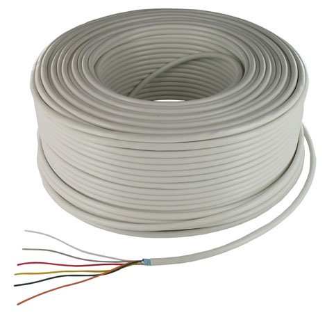 câble d'alarme 6 conducteurs souple 7 x 0,22 mm² t lan (rouleau de 100m) câble d'alarme 6 conducteurs souple 7 x 0,22 mm² t lan (rouleau de 100m)