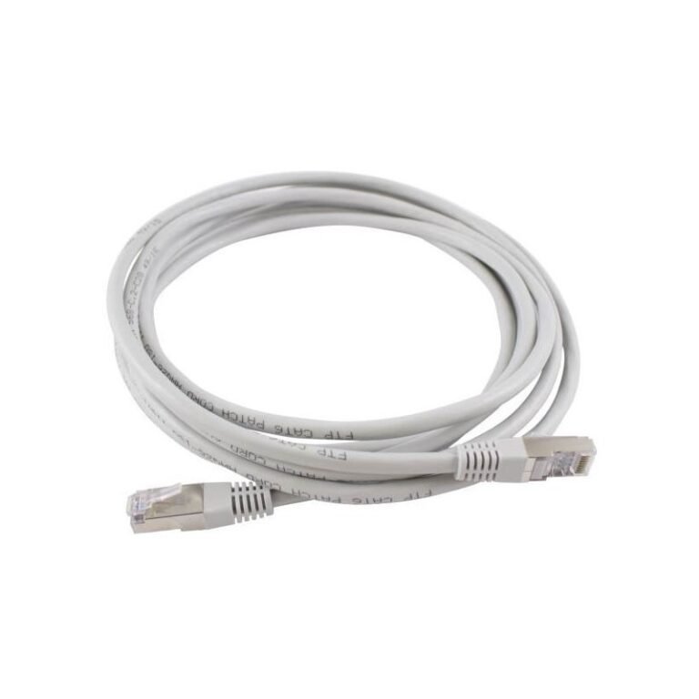 cordons de brassage 5m ftp cat6 t lan blanc
