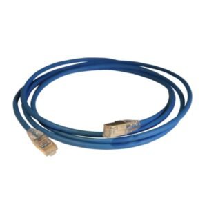 cordon de brassage ftp cat6 10m t lan bleu